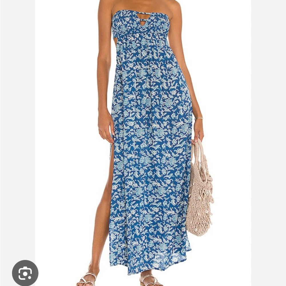 Indah flamingo maxi dress in Karta
